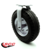 Service Caster 12 Inch Black Pneumatic Wheel Rigid Caster SCC-100R3506-PNB